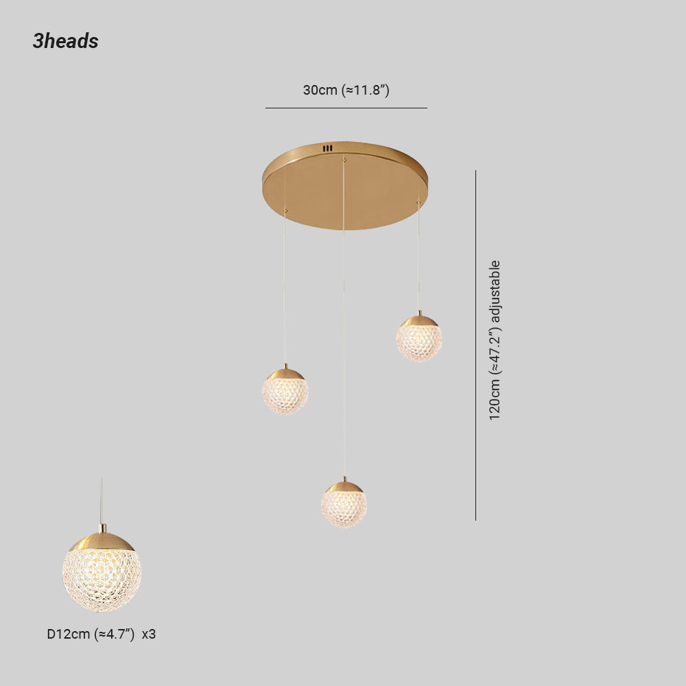 Arisha Multi Staircase Modern Art Deco Pendant Light, Gold - Neutralighting