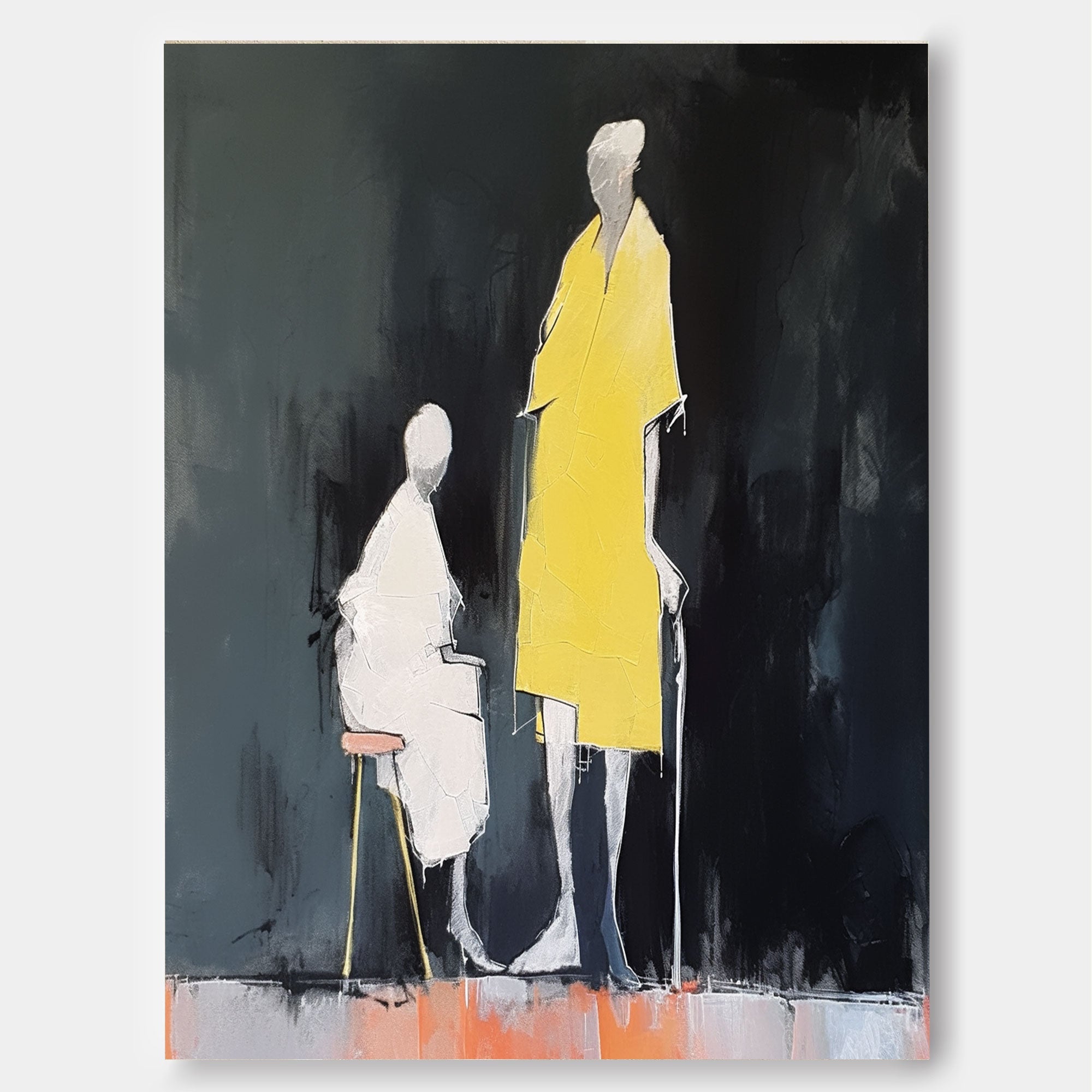 Wall Art People Minimalist Moody Elegant