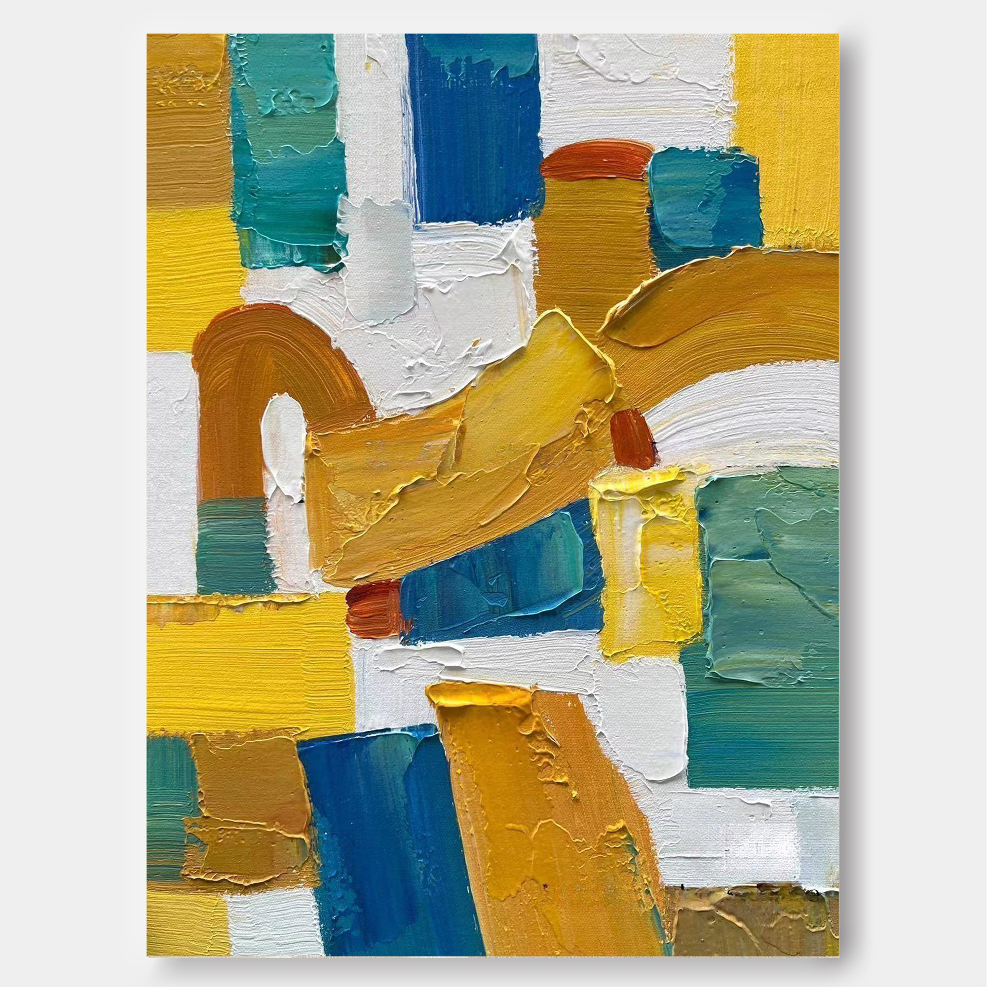 Abstract Canvas Art AB034 - Neutralighting