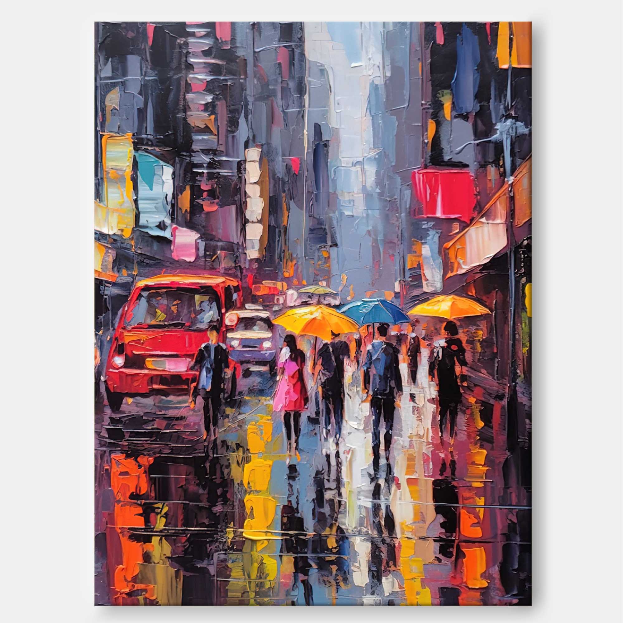 Wall Art Architecture Impasto Expressionist Urban