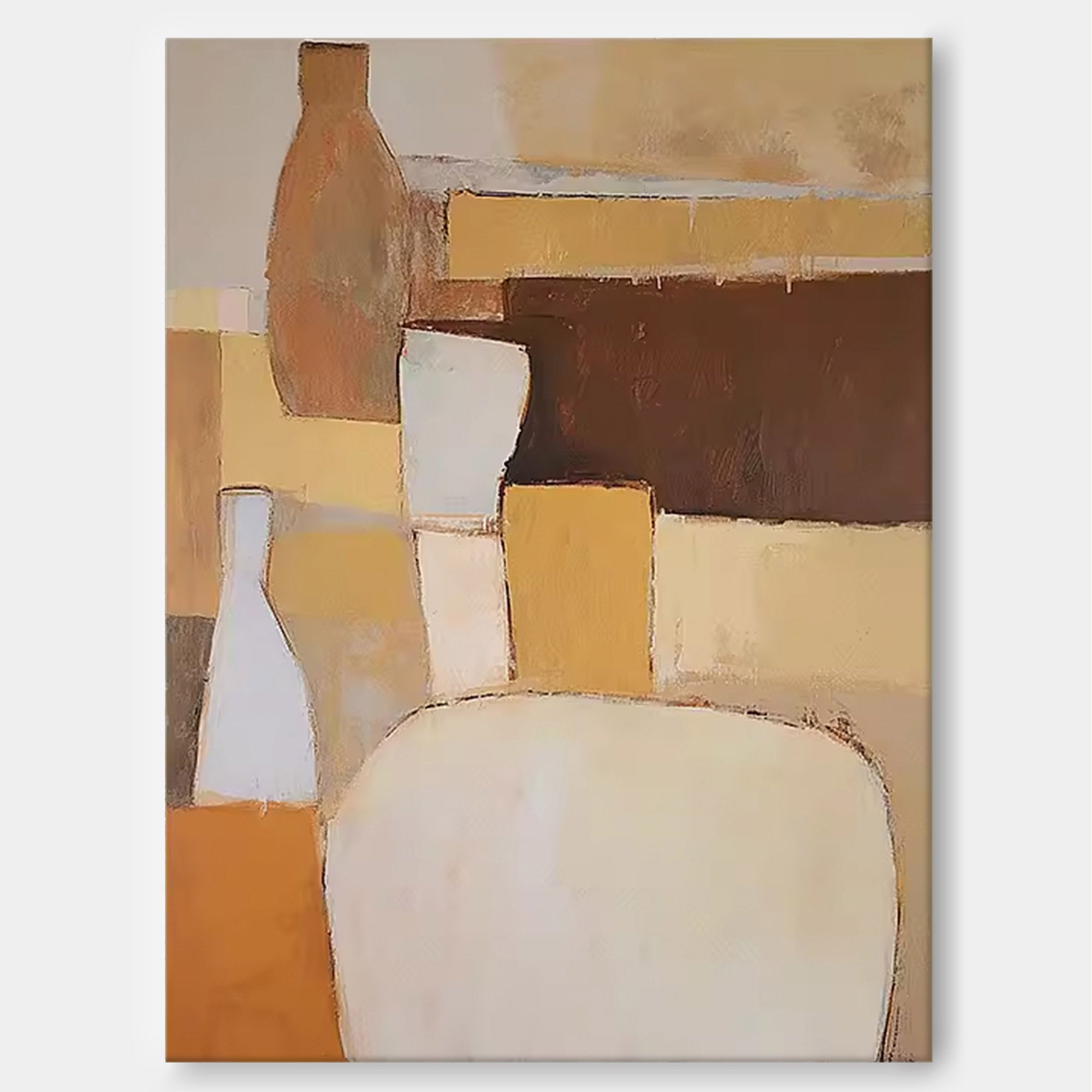 Wall Art Impasto Geometric Minimalist Abstract