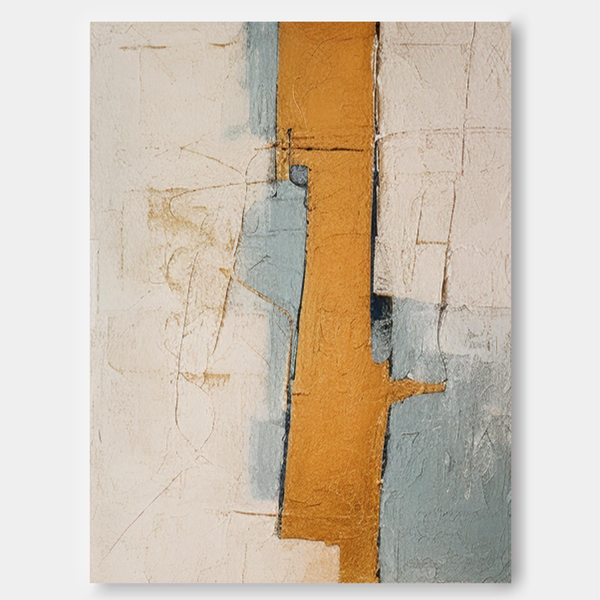 Wall Art Wabi-Sabi Block Abstract Minimalist