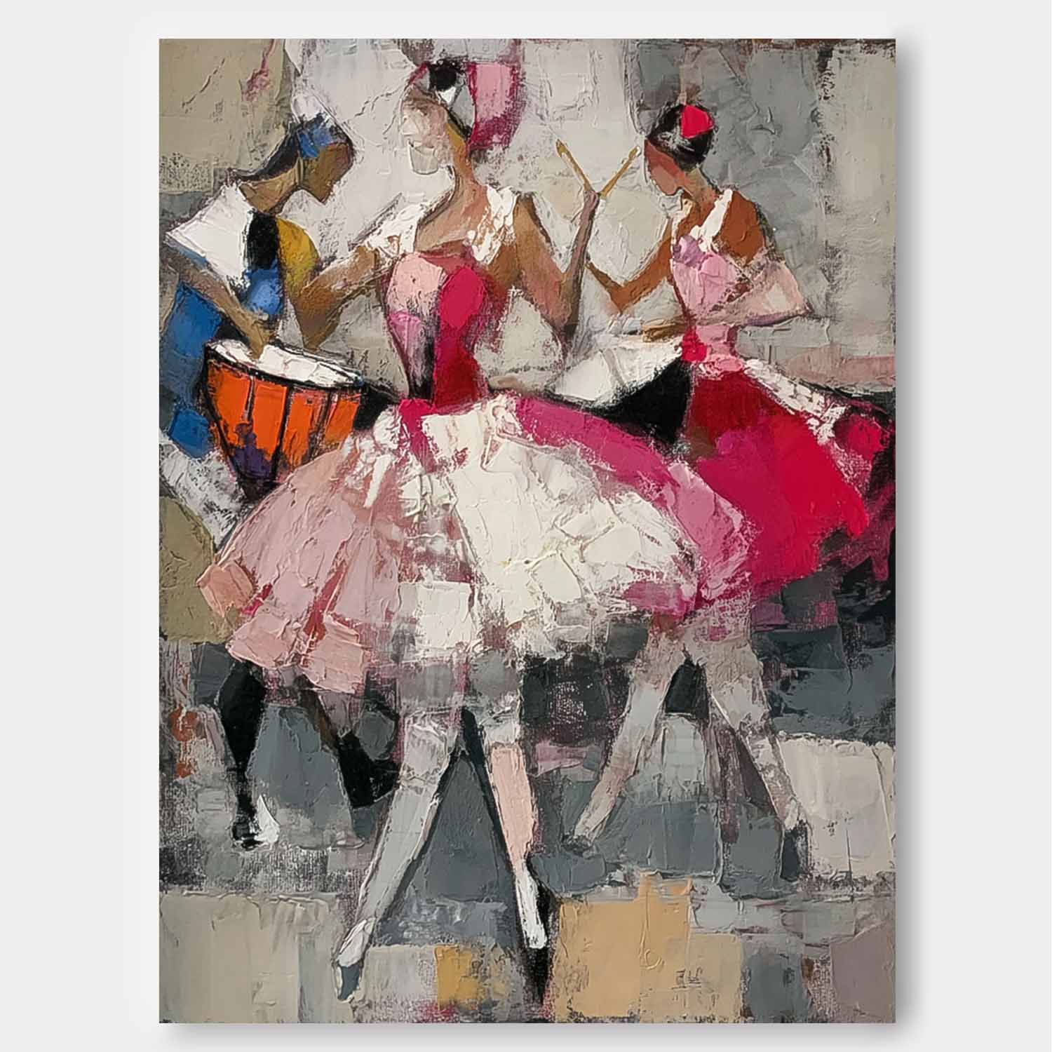 Wall Art People Retro Bohemian Artistic Performance