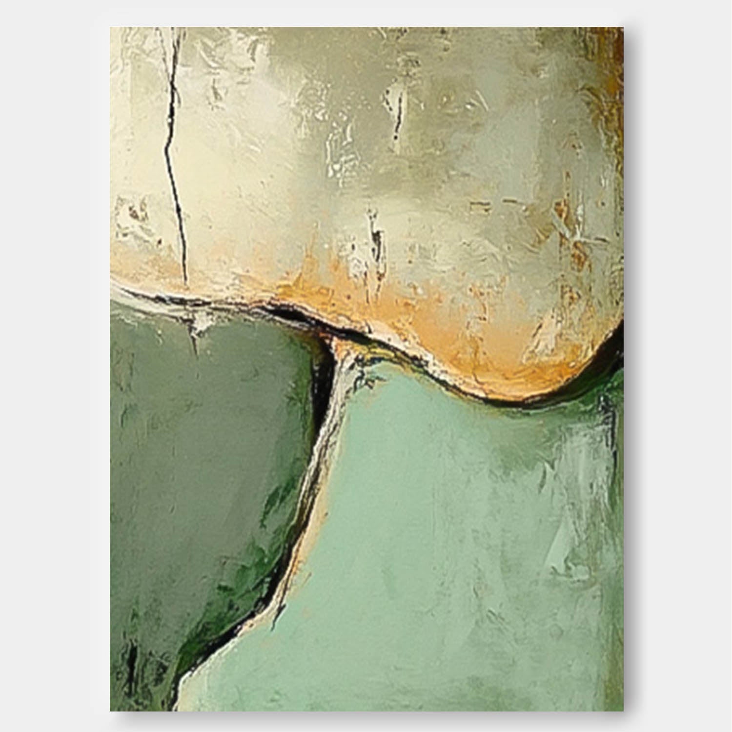 Wall Art Abstract Minimalist Riverside Landscape