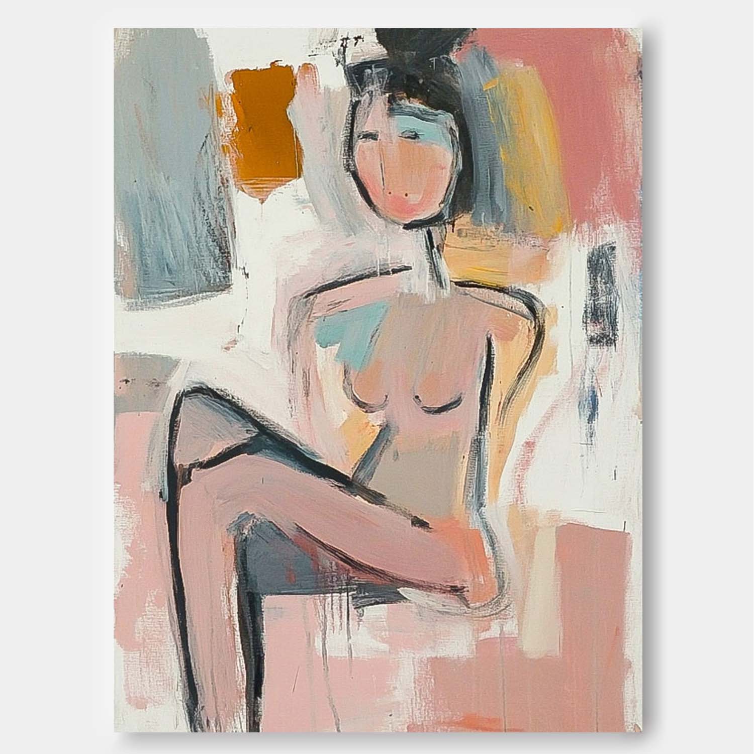 Wall Art People Abstract Line Contemporary
