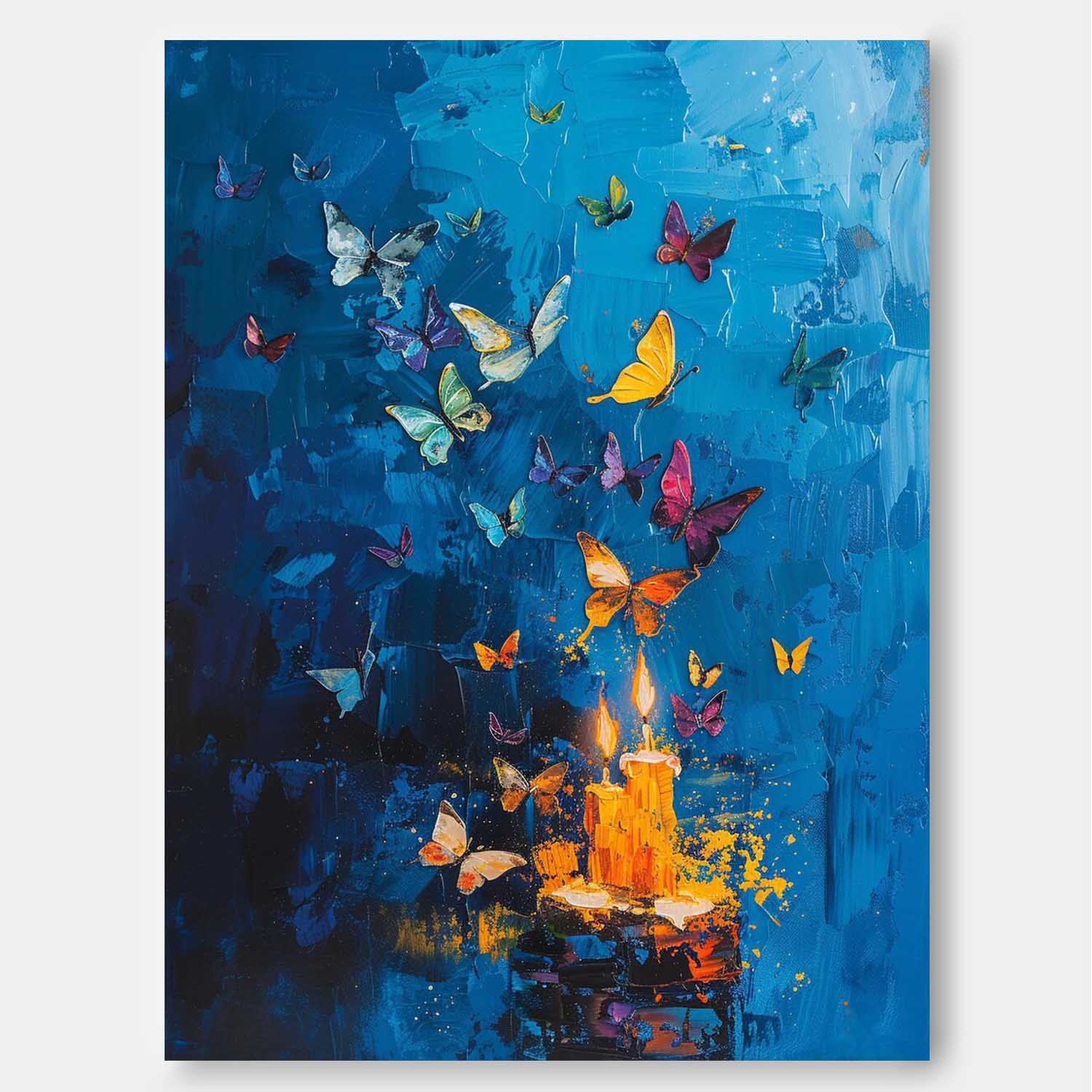 Wall Art Abstract Warm Magical Artistic