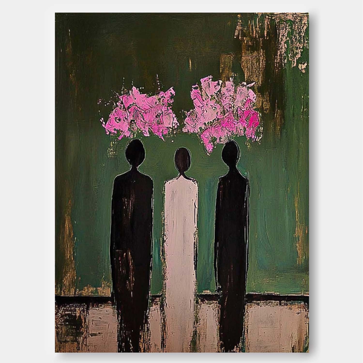 Wall Art Three Figures in Bloom