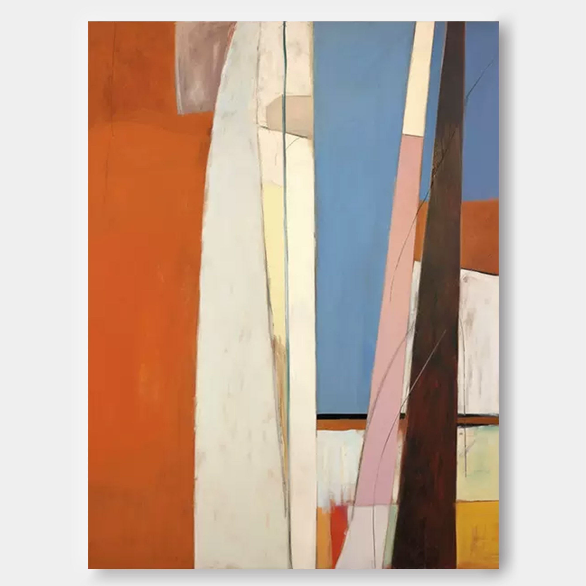 Wall Art Abstract Minimalist Geometric Linear