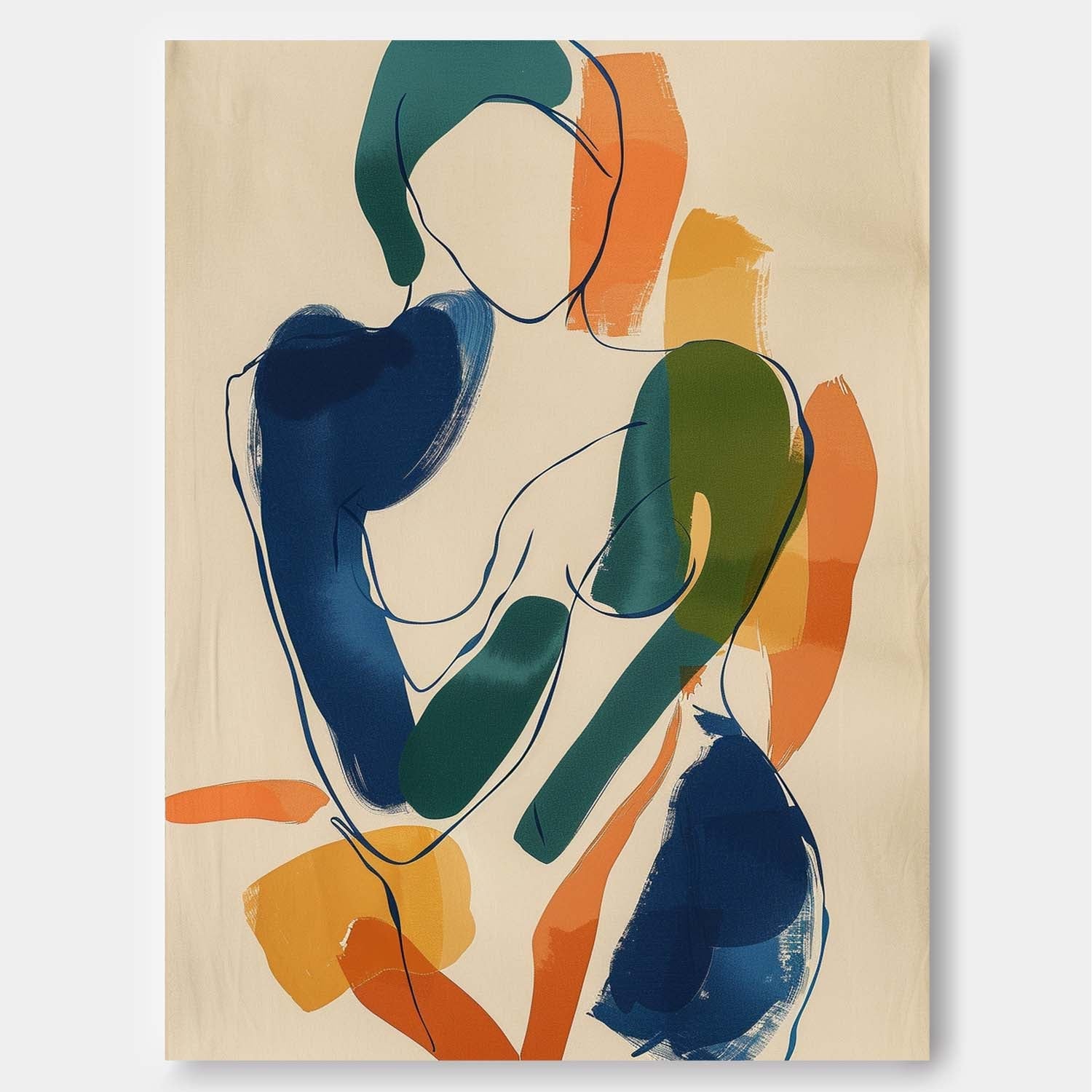 Wall Art People Playful Organic Minimalist