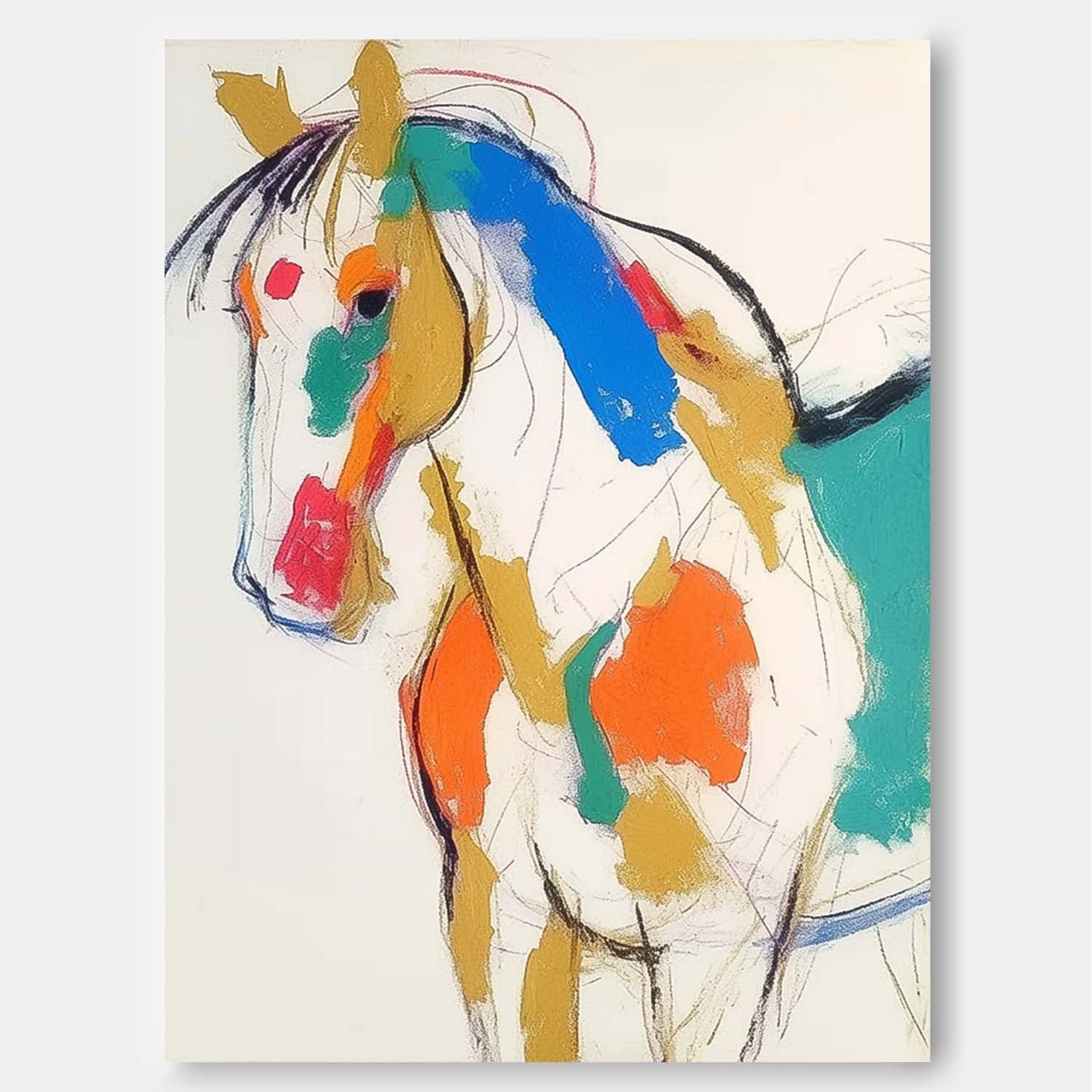 Wall Art Animal Maximalist Contemporary Cartoon