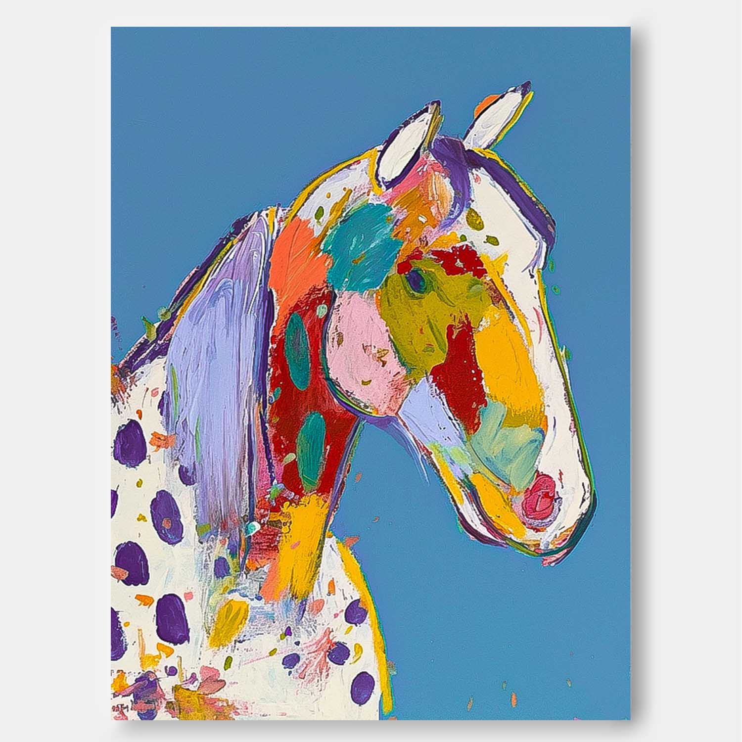 Wall Art Animal Vibrant Bold Modern Abstract