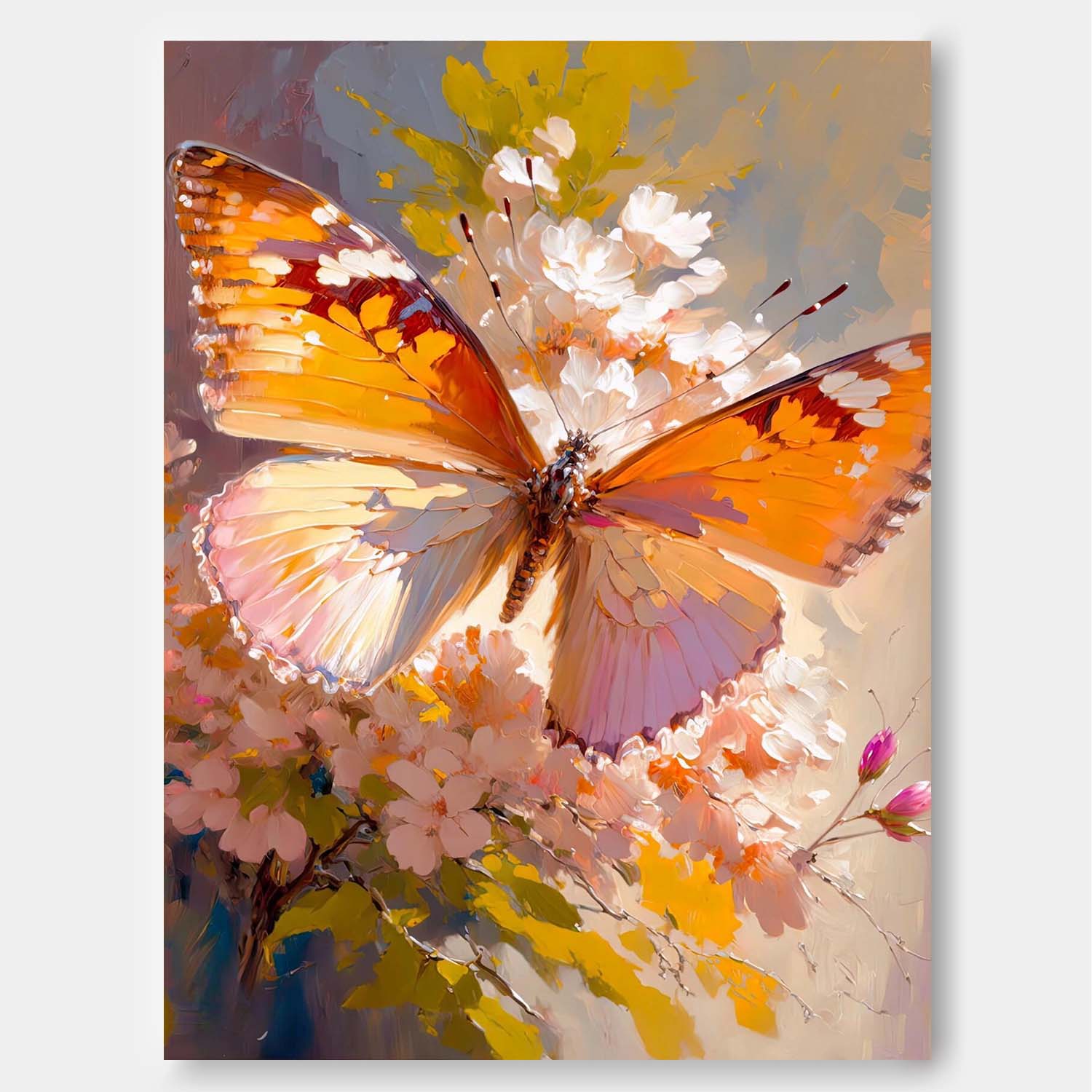 Wall Art Animal Whimsical Butterfly Design