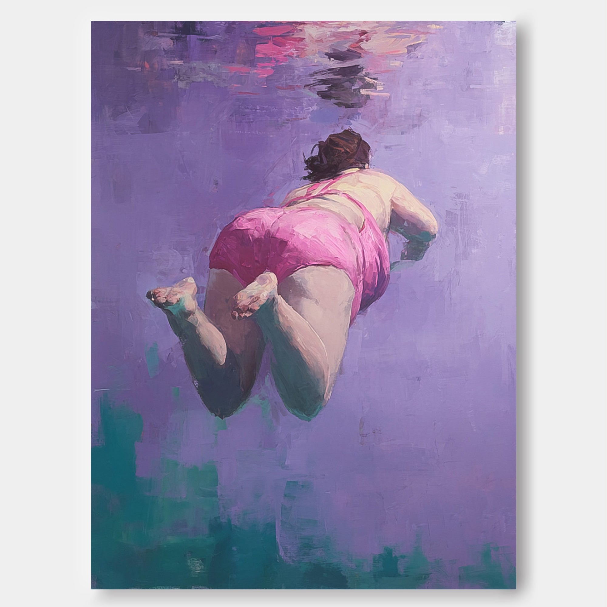 Wall Art Soft People Lyrical Abstract Underwater