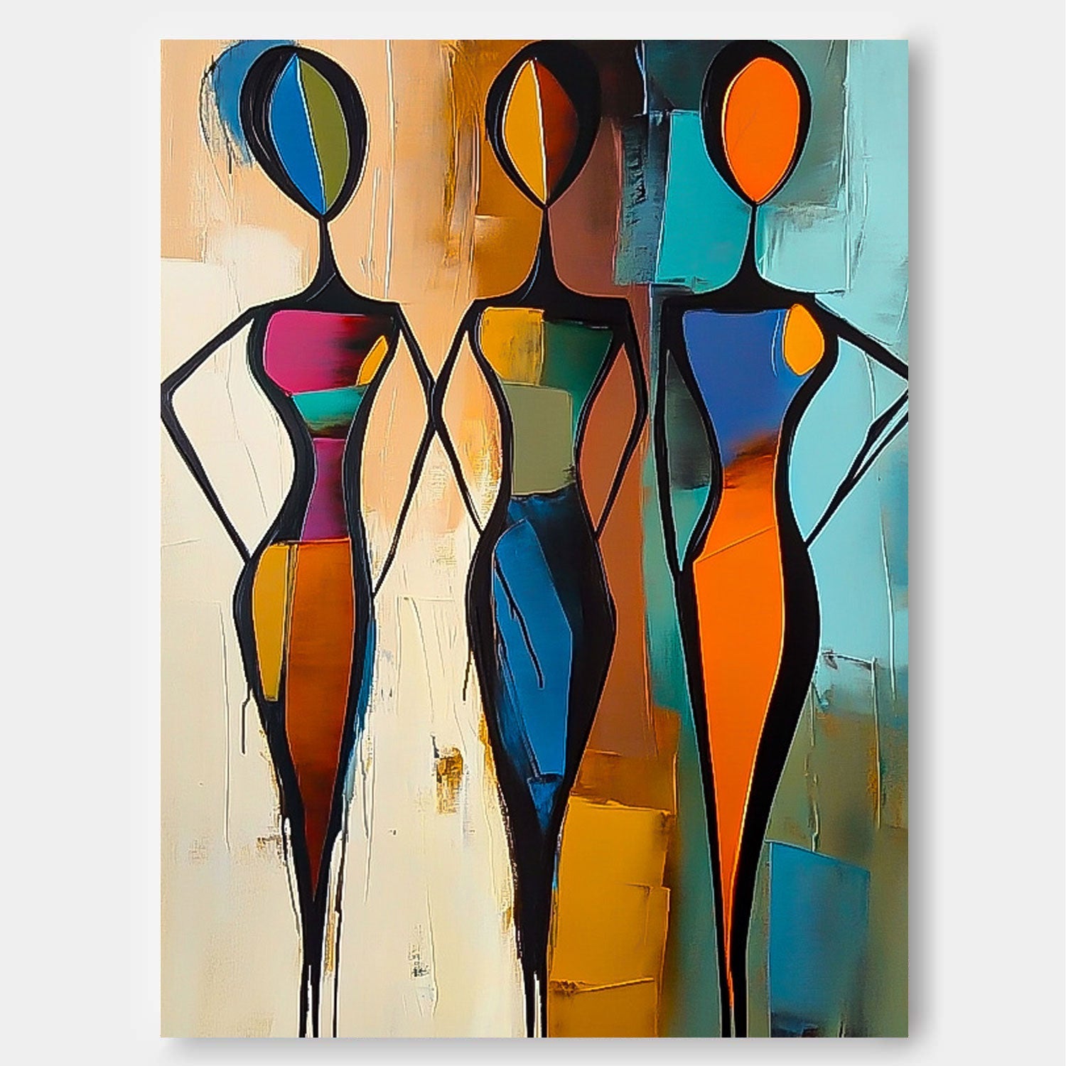 Wall Art People Modern Scandinavian Abstract