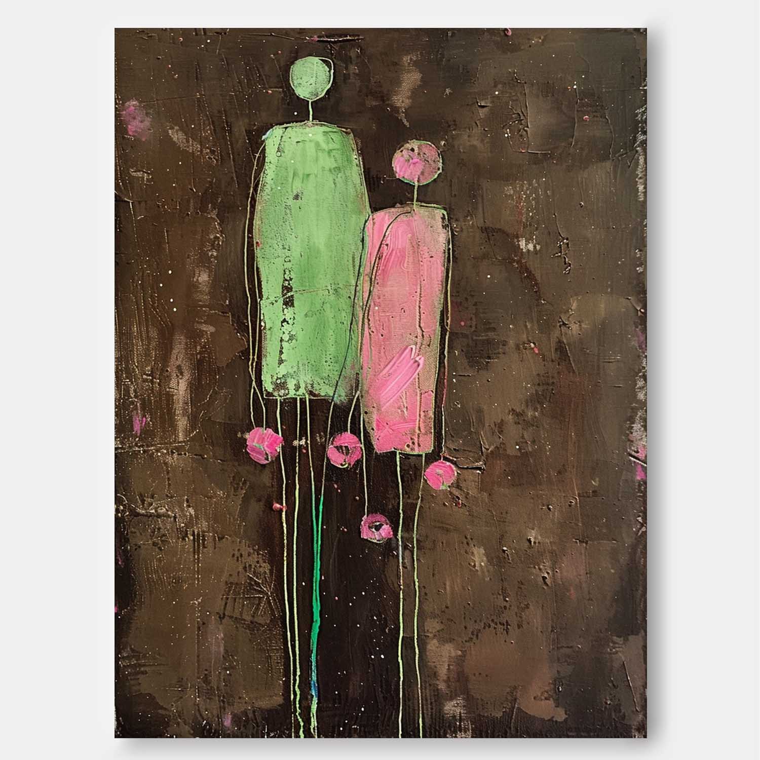 Wall Art People Moody Expressionist Abstract