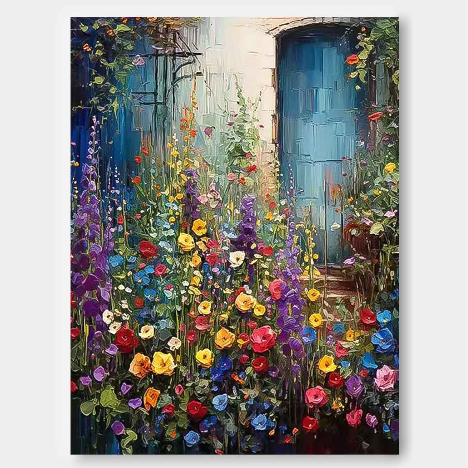 Wall Art Serene Flower Botanical Painterly Elegant