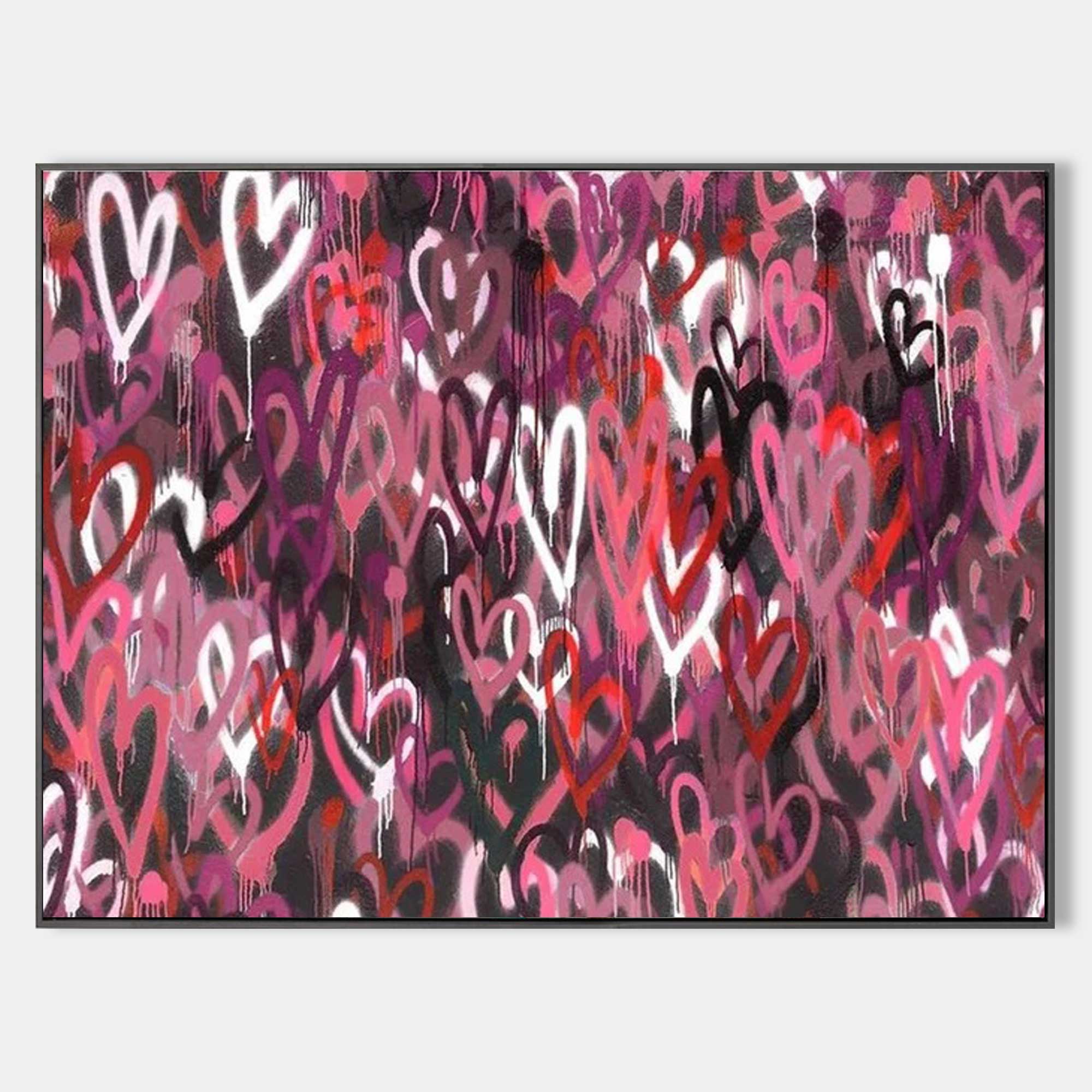 Love Hearts Graffiti Art-3 GA006 - Neutralighting