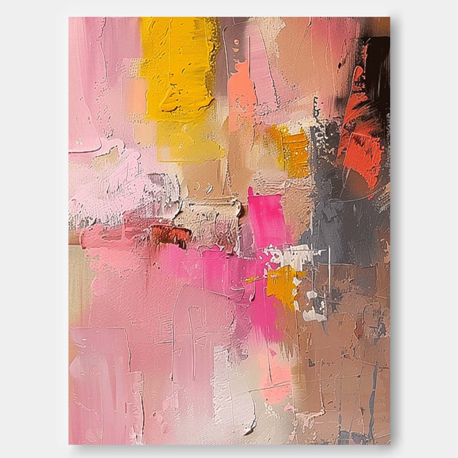 Wall Art Vibrant Abstract Contemporary Playful