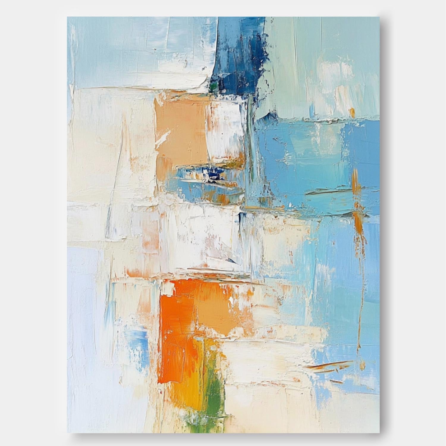 Abstract Canvas Art AB604 - Neutralighting