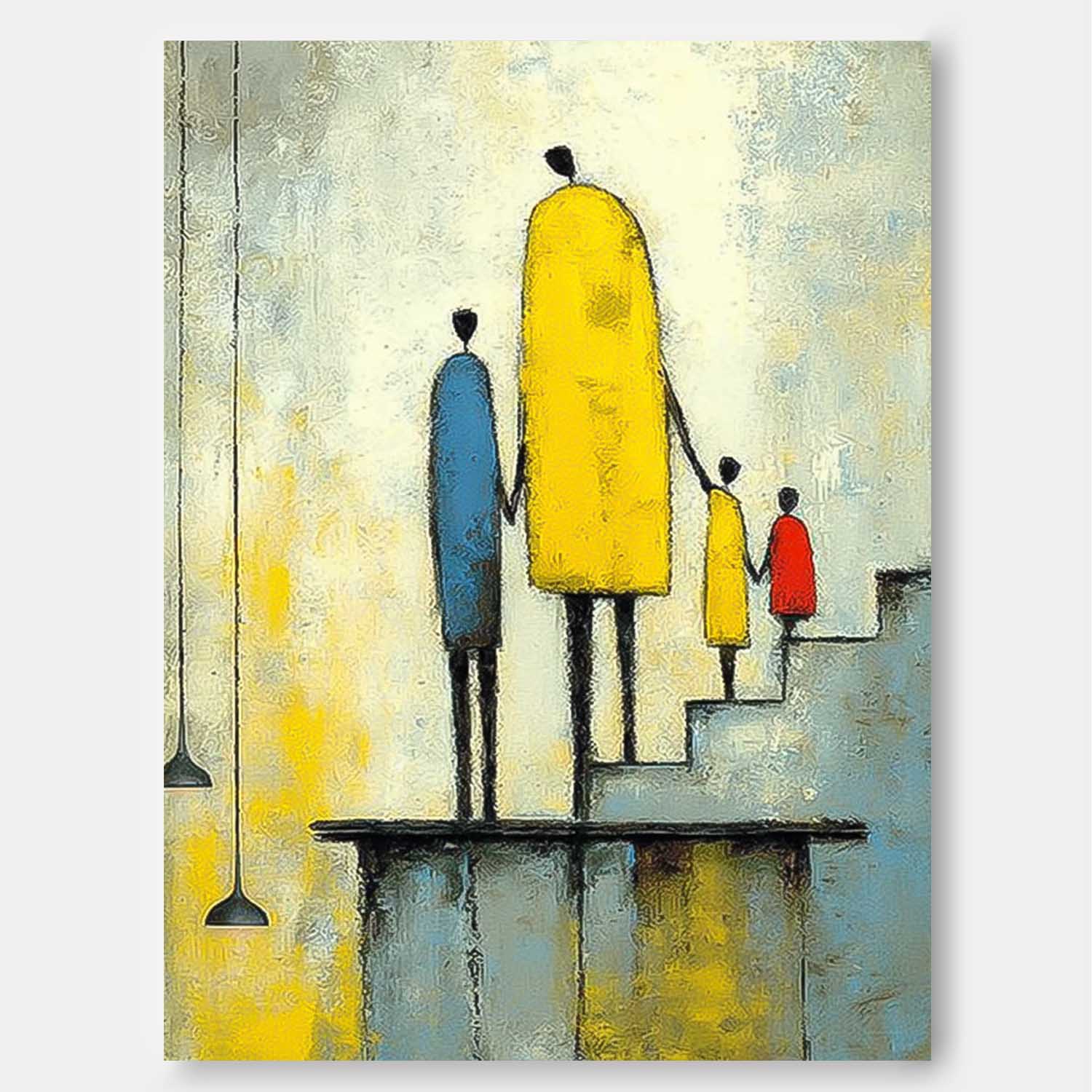 Wall Art People Urban Art Inspired Family