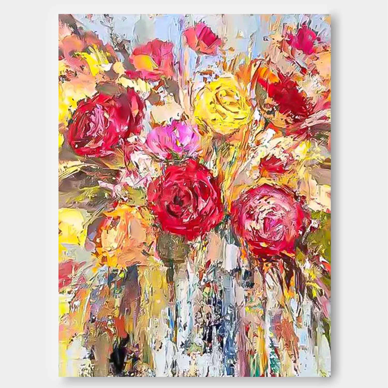 Wall Art Flower Nature Impressionist Cheerful