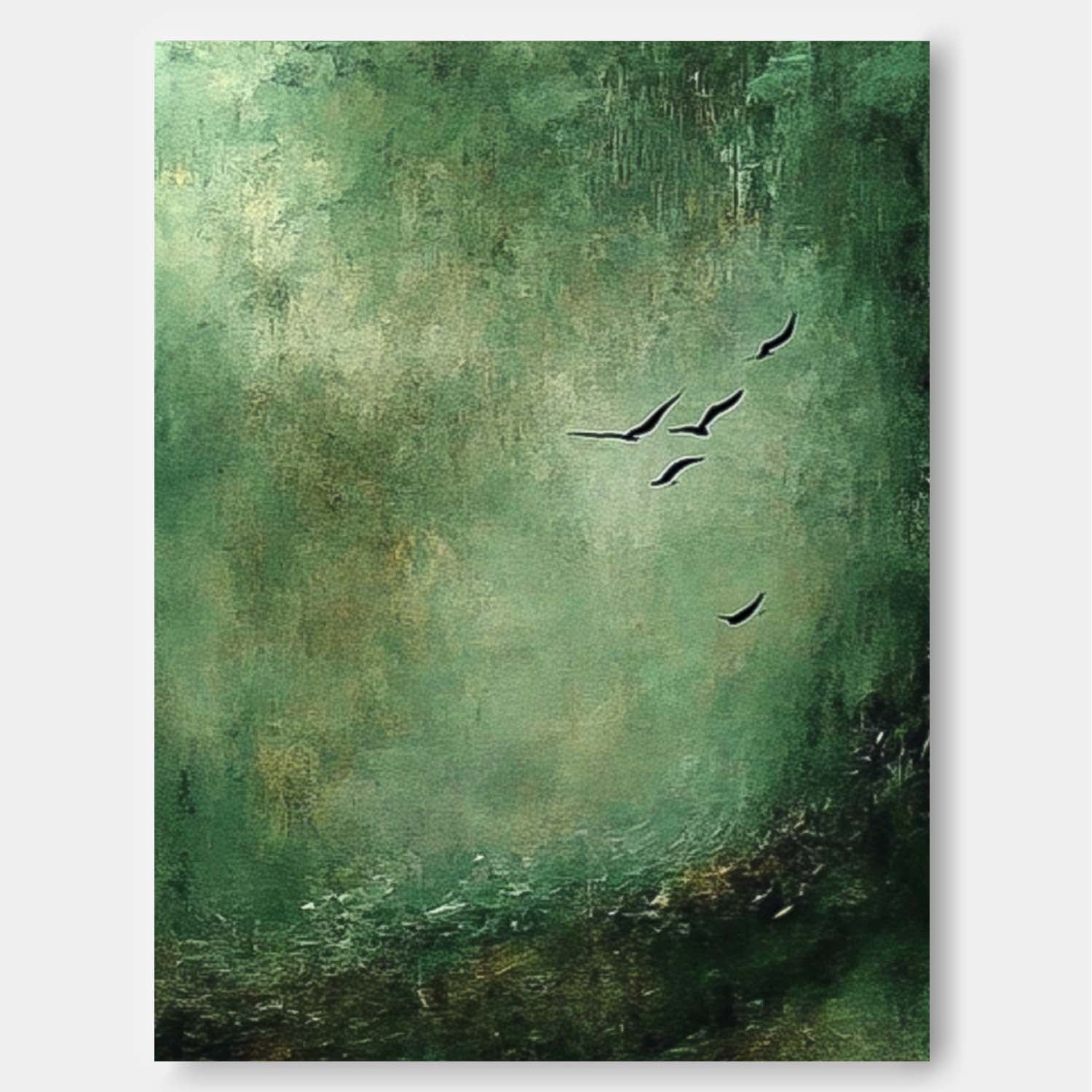Wall Art Abstract Mid-Century Modern Botanical