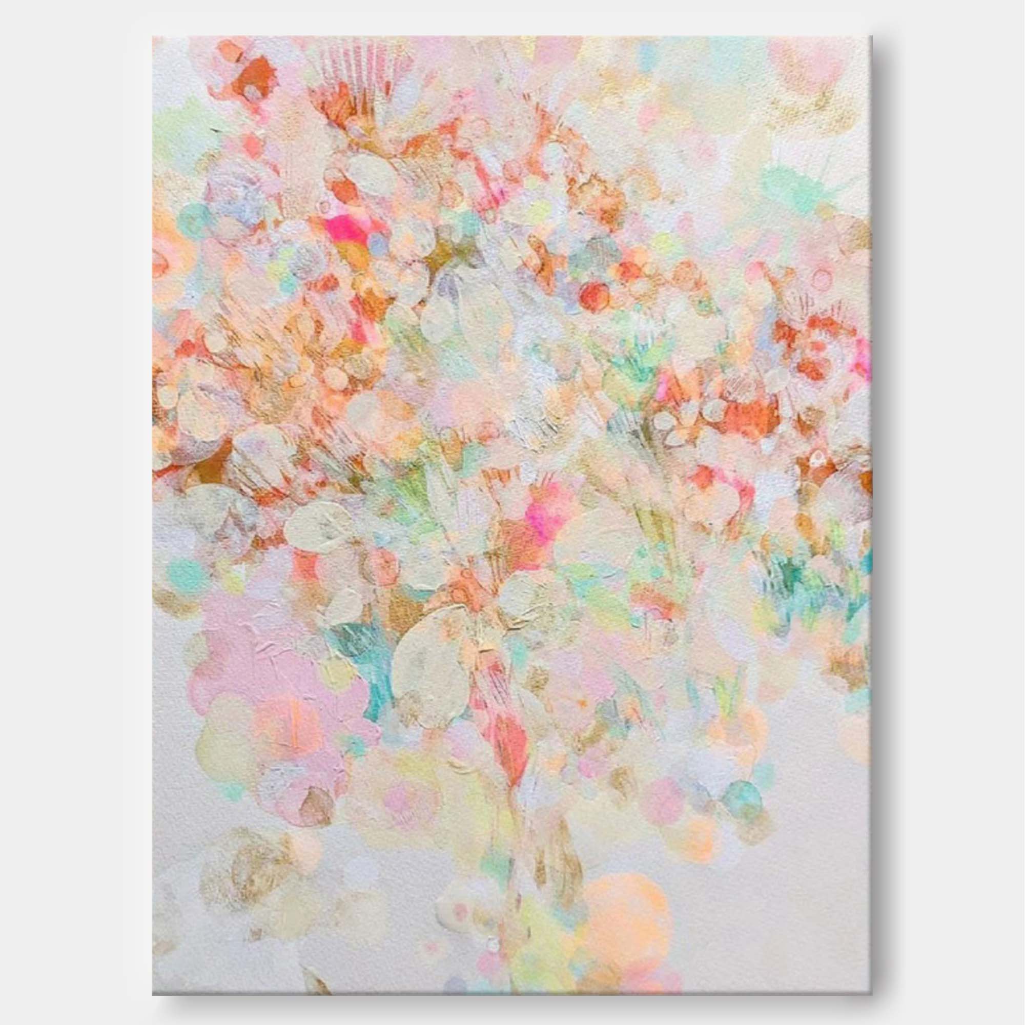 Wall Art Abstract Soft Pastel Tone Collage Dreamy