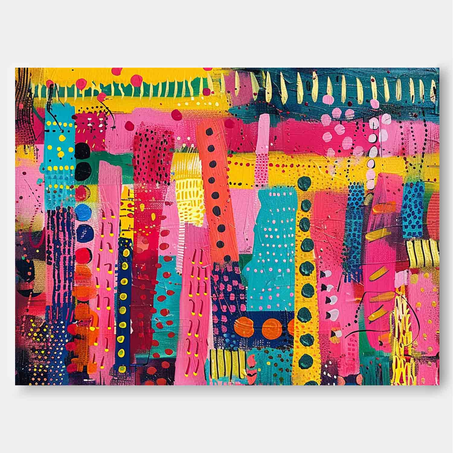 Wall Art Abstract Scandinavian Bold Color