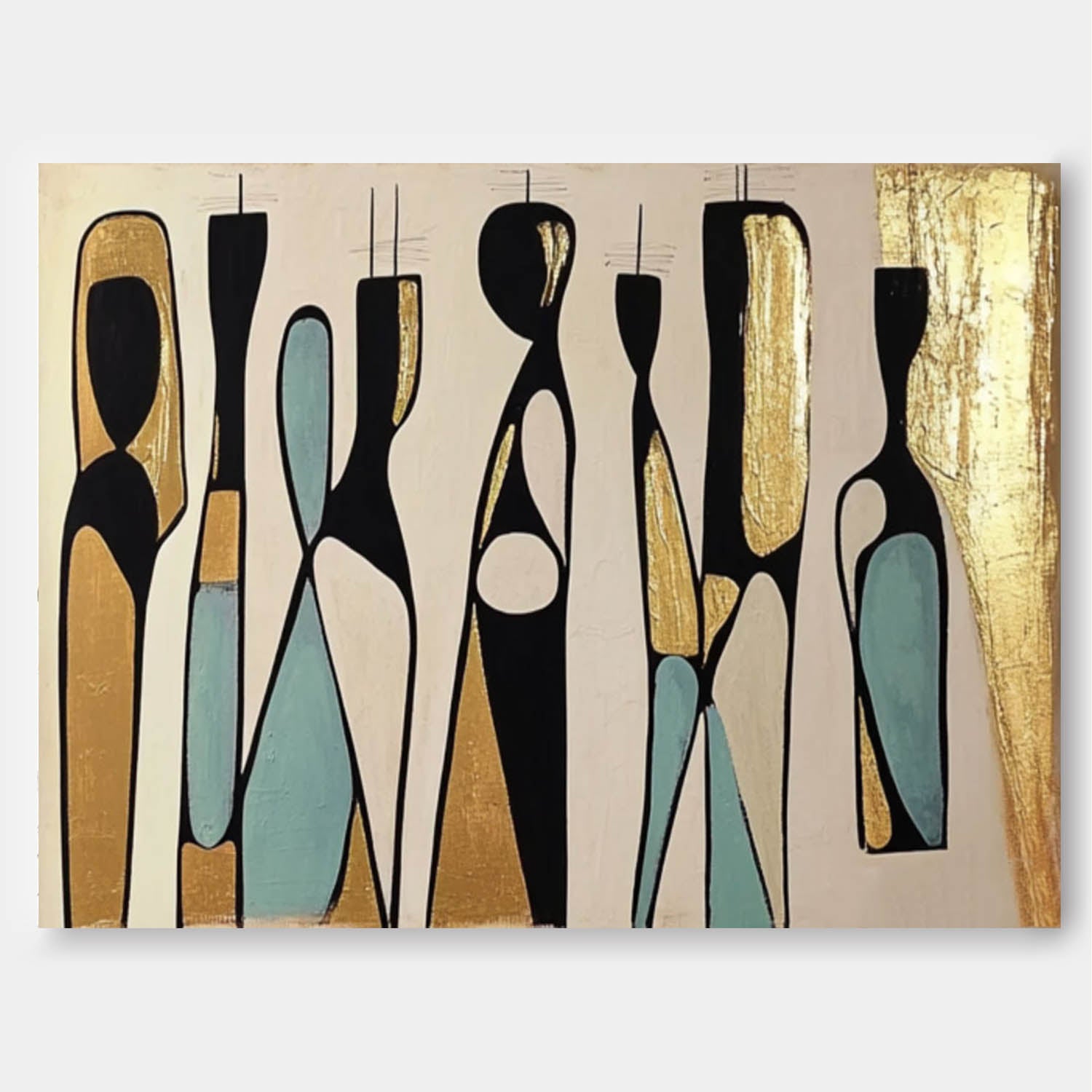 Wall Art People Lyrical Abstract Retro