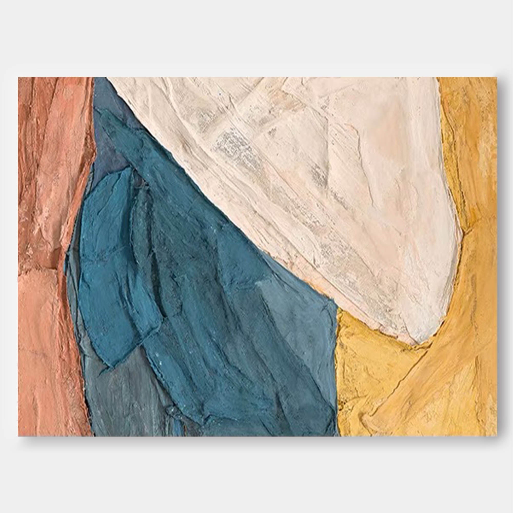 Modern Color Block Abstract Canvas Wall Art