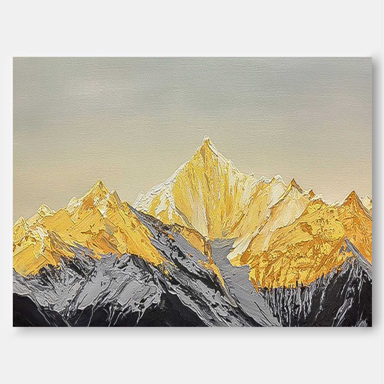 Wall Art Landscape Impasto Contemporary Majestic