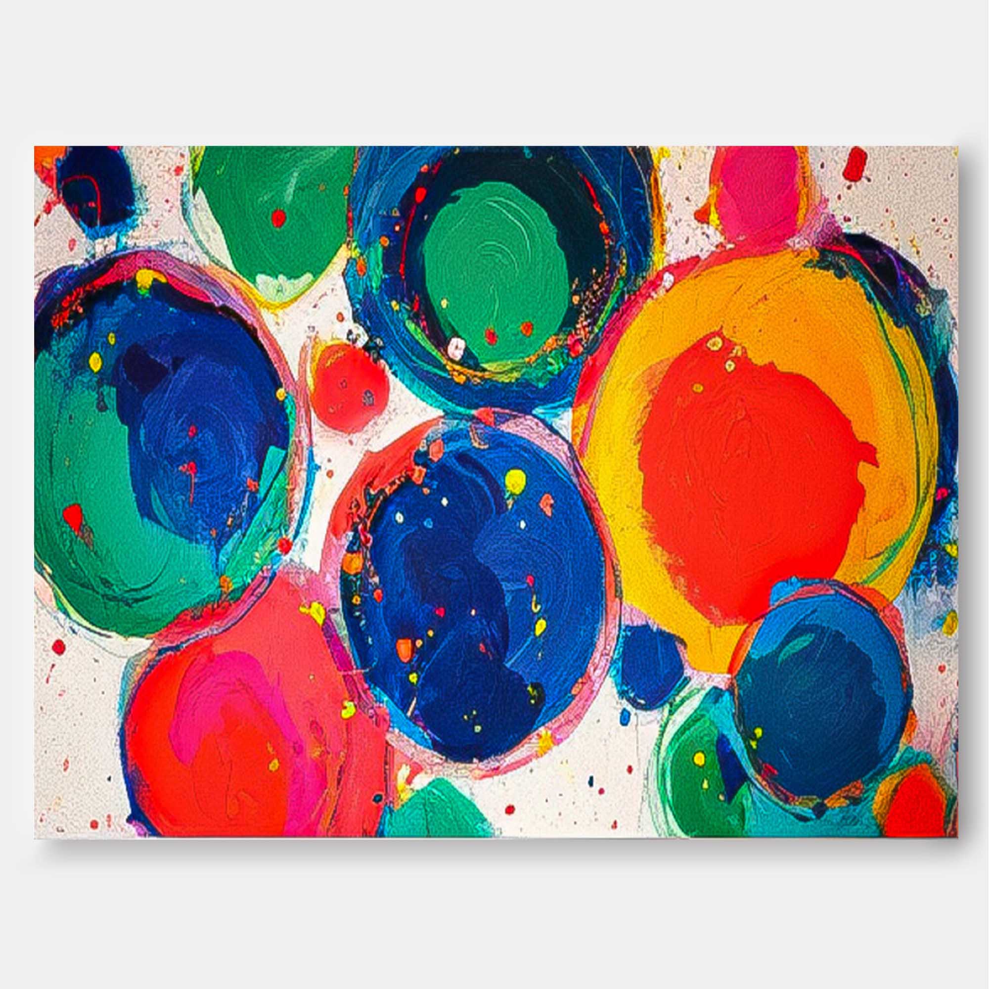 Wall Art Impasto Abstract Playful Painterly Cheerful
