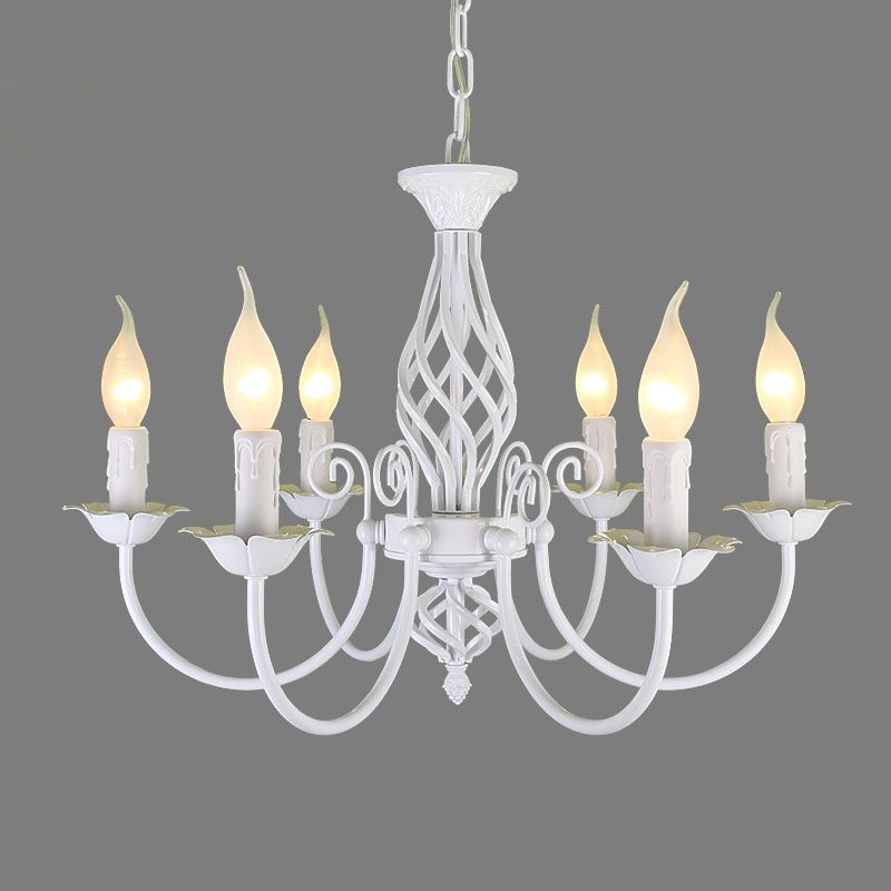 Silva Pendant Light Candle Retro, Metal/Glass, Black/White, Restaurant - Neutralighting