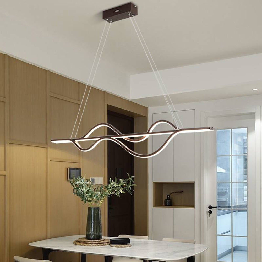 Arisha Modern Wave Pendant Light, 3 Colour - Neutralighting