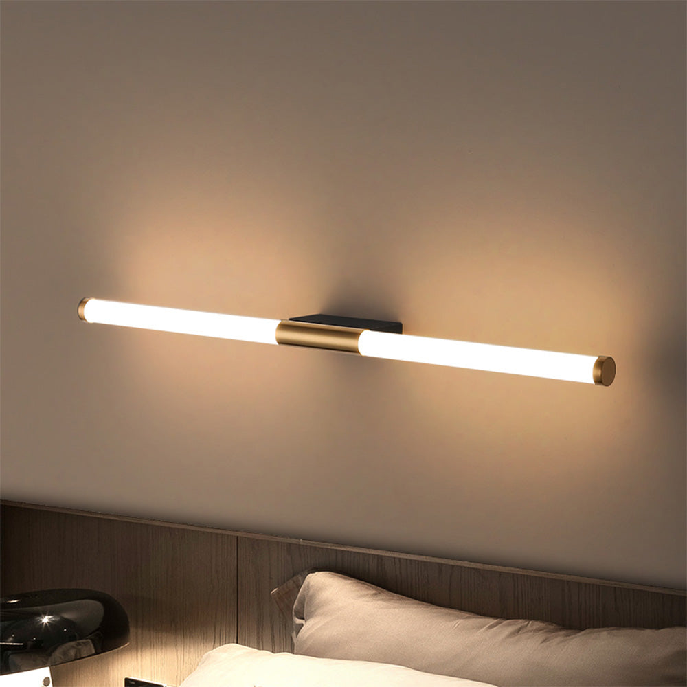 Arisha Modern Linear Cooper White Mirror Front Wall Lamp - Neutralighting