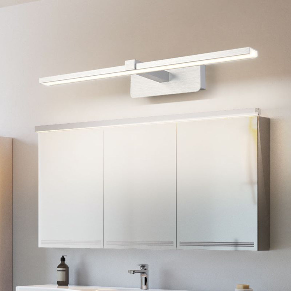 Arisha Nordic Linear Acrylic Mirror Front Wall Lamp, Silver - Neutralighting