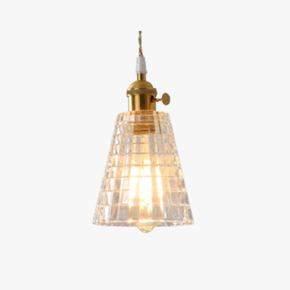 Valentina Art Deco Blown Brass & Glass Pendant Light, 7 Styles - Neutralighting