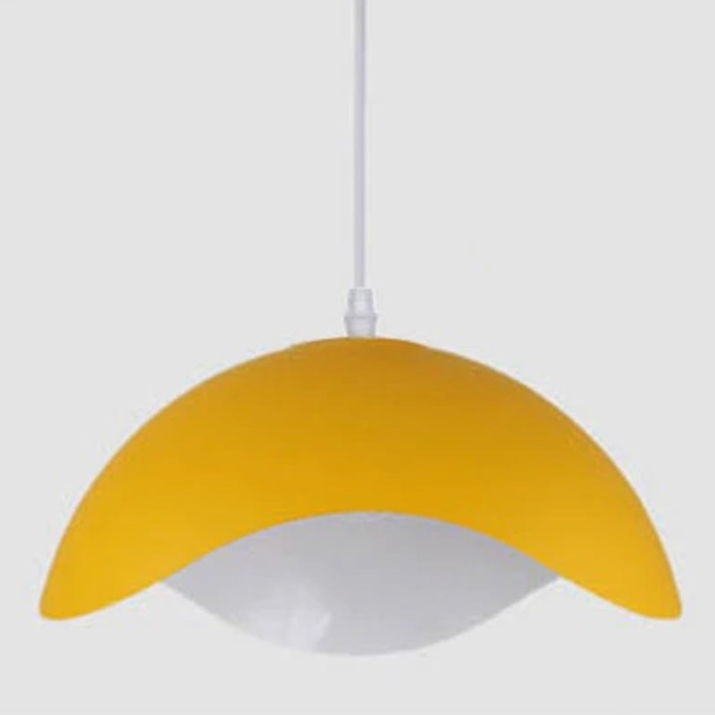 Valentina Colorful Shade Single Pendant Lights, Wood & Metal - Neutralighting