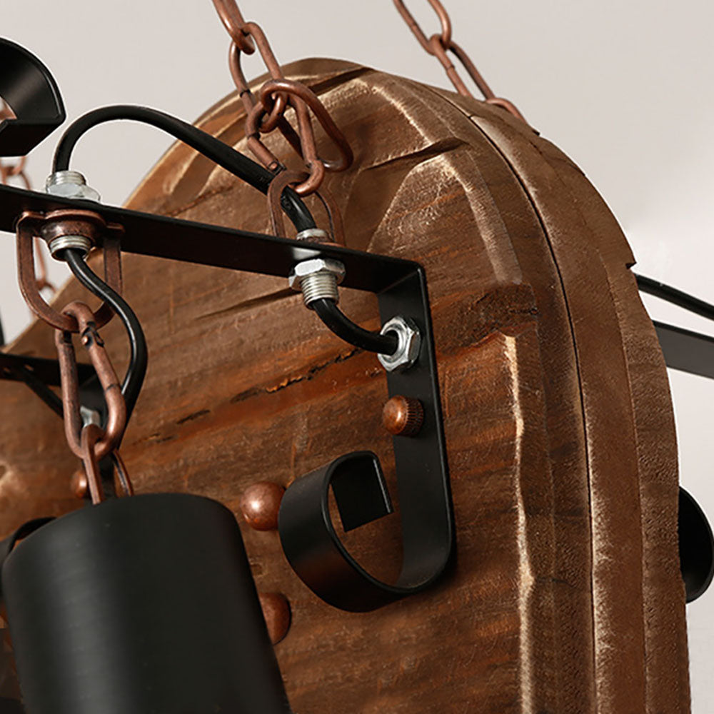 Epoch Farmhouse Guitar Pendant Light, Metal/Wood, Walnut - Neutralighting