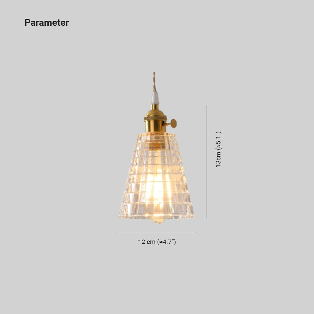 Valentina Art Deco Blown Brass & Glass Pendant Light, 7 Styles - Neutralighting