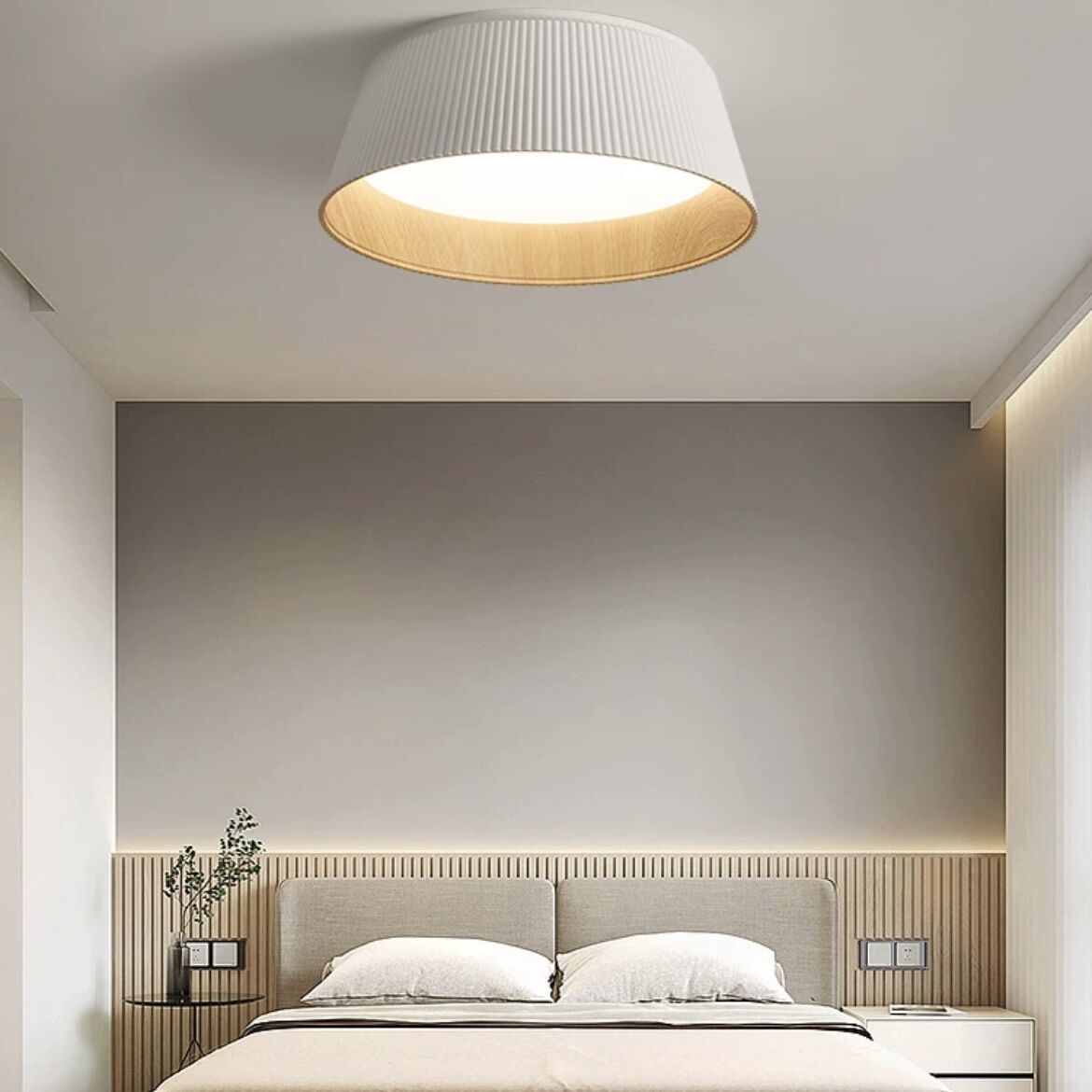 Silva Modern Pendant Light/Flush Mount Ceiling Light Drum-shaped - Neutralighting