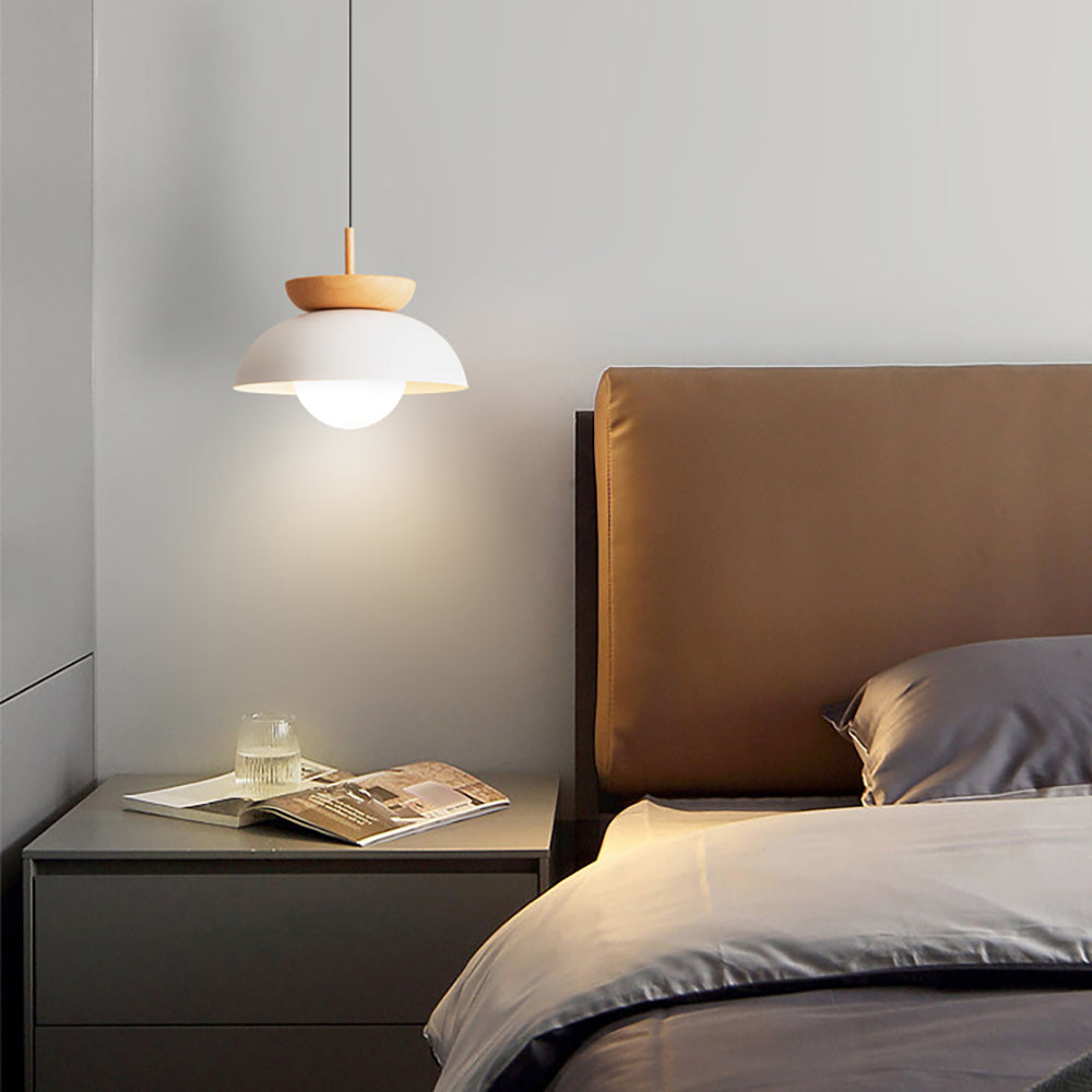 Muto Nordic Pendant Light/Flush Mount Ceiling Light Wood/Metal Black Kitchen Balcony - Neutralighting