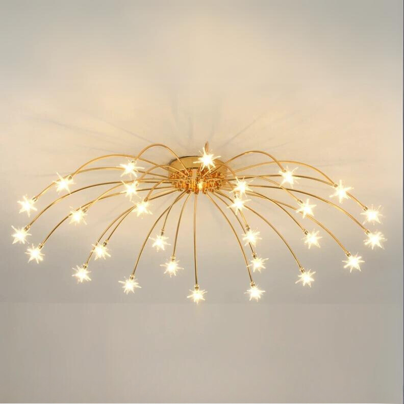 Arisha Art Deco Starry Flush Mount Ceiling Light - Neutralighting