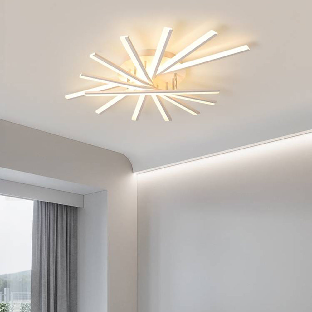 Arisha Linear Flush Mount Ceiling Light, 4 Colour - Neutralighting