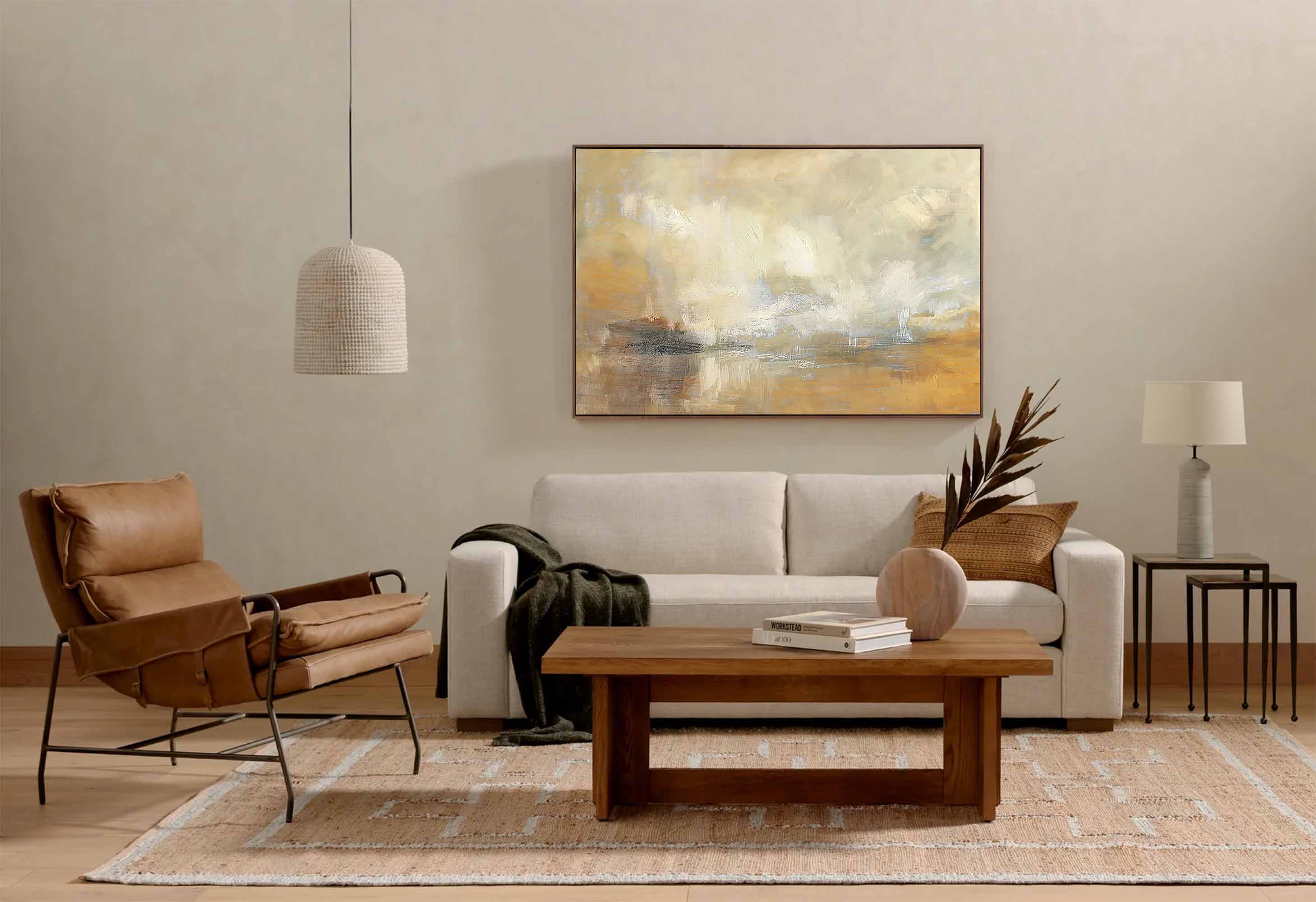 Wall Art Abstract Misty Cityscape
