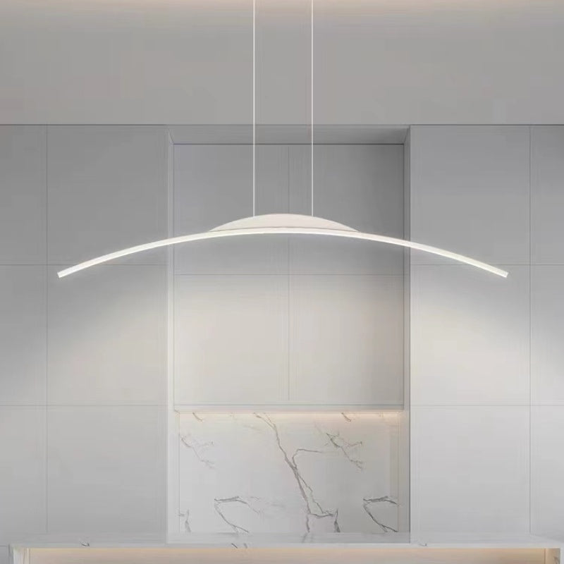 Floa Minimalist Linear Metal Remote Control Pendant Light - Neutralighting