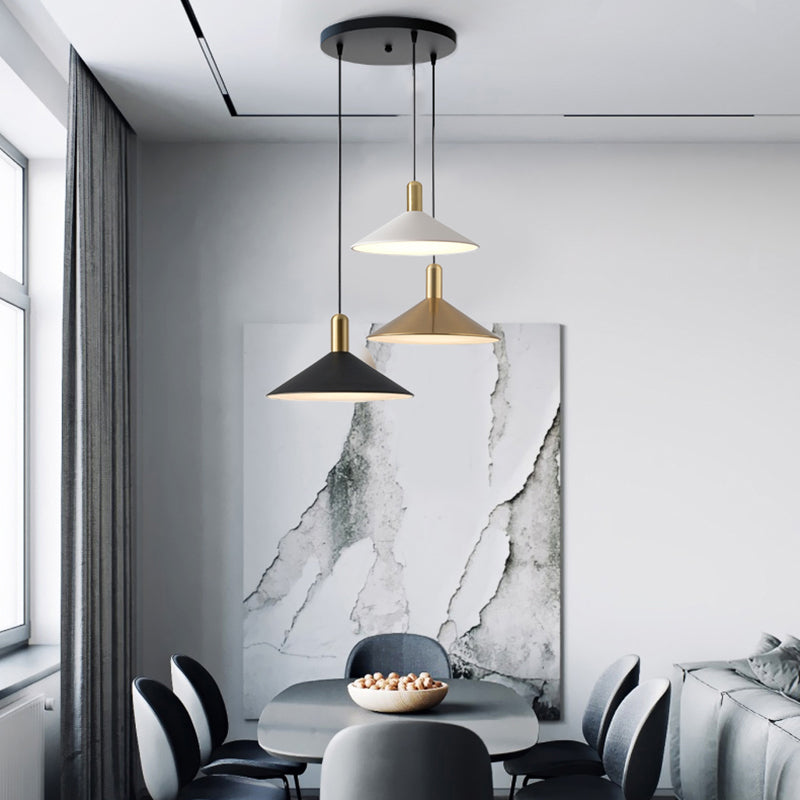 Aria Vintage Umbrella Monochrome Pendant Light