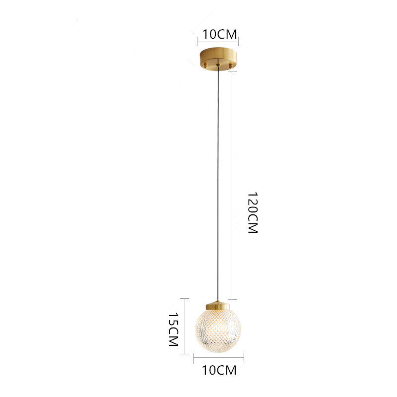 Arisha Modern Circle Glass Pendant Light for Bedroom & Hotel - Neutralighting