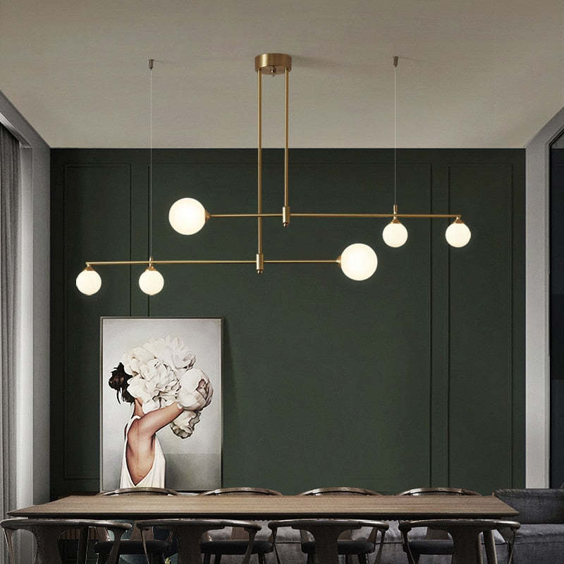 Valentina Modern Golden Bubble Copper Pendant Light - Neutralighting