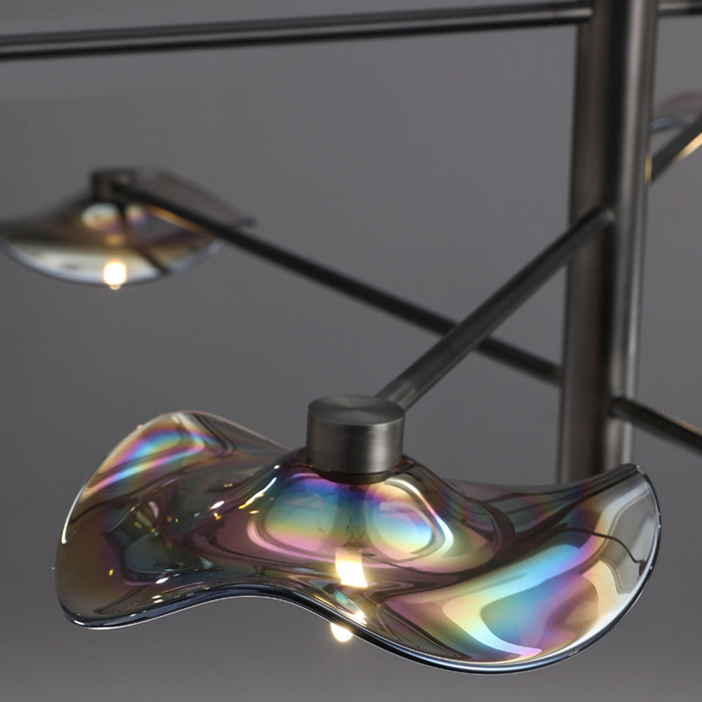 Arisha Modern Branch Metal Pendant Light, Clear/Multicolor - Neutralighting
